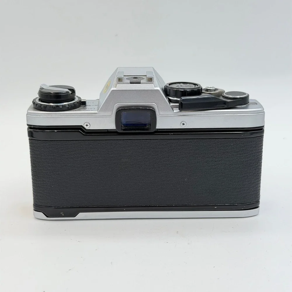 Olympus OM10 35mm Film SLR Camera with Zuiko Auto-S 50mm f1.8 Lens Silver Black